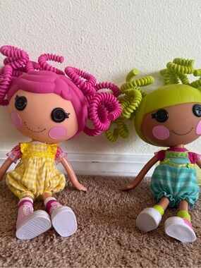 Lalaloopsy Silly Hair Duo Full Size 12” Pink and Green Hair